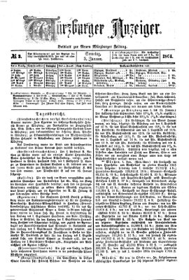 Würzburger Anzeiger (Neue Würzburger Zeitung) Sonntag 3. Januar 1864