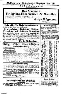 Würzburger Anzeiger (Neue Würzburger Zeitung) Sonntag 6. März 1864