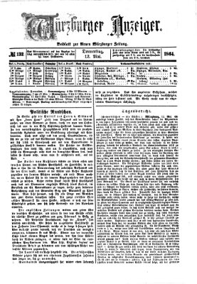 Würzburger Anzeiger (Neue Würzburger Zeitung) Donnerstag 12. Mai 1864