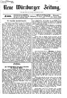 Neue Würzburger Zeitung Mittwoch 23. November 1864