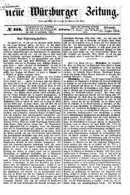 Neue Würzburger Zeitung Mittwoch 21. Dezember 1864