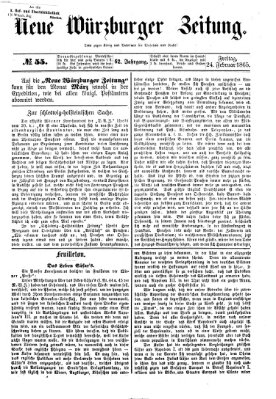 Neue Würzburger Zeitung Freitag 24. Februar 1865