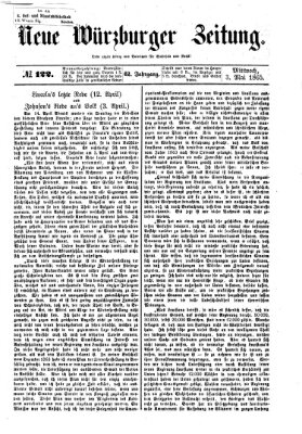 Neue Würzburger Zeitung Mittwoch 3. Mai 1865