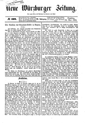 Neue Würzburger Zeitung Samstag 20. Mai 1865