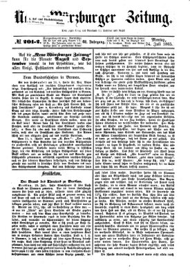 Neue Würzburger Zeitung Montag 24. Juli 1865