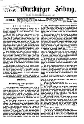 Neue Würzburger Zeitung Mittwoch 20. September 1865