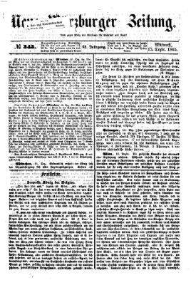Neue Würzburger Zeitung Mittwoch 13. Dezember 1865