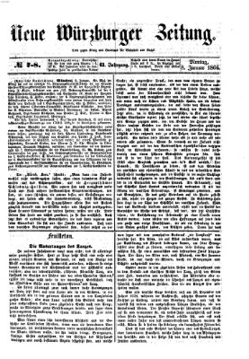 Neue Würzburger Zeitung Montag 8. Januar 1866