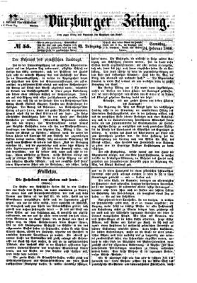 Neue Würzburger Zeitung Samstag 24. Februar 1866