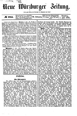 Neue Würzburger Zeitung Samstag 7. Juli 1866