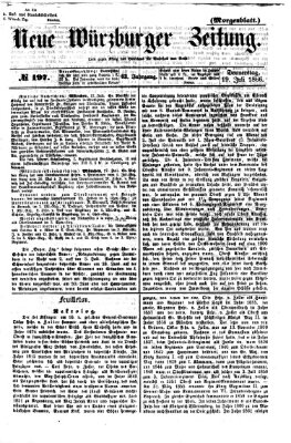 Neue Würzburger Zeitung Donnerstag 19. Juli 1866