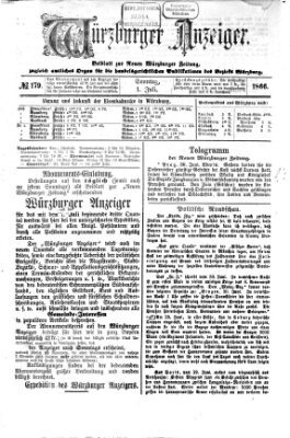 Würzburger Anzeiger (Neue Würzburger Zeitung) Sonntag 1. Juli 1866
