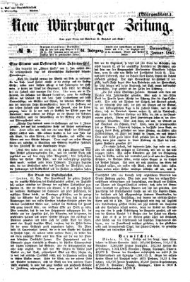 Neue Würzburger Zeitung Donnerstag 3. Januar 1867