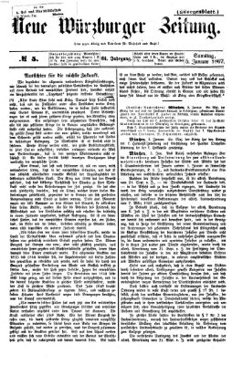 Neue Würzburger Zeitung Samstag 5. Januar 1867