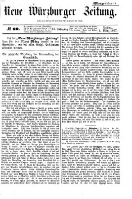 Neue Würzburger Zeitung Freitag 1. März 1867