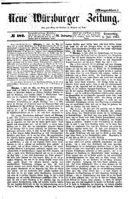 Neue Würzburger Zeitung Donnerstag 4. Juli 1867