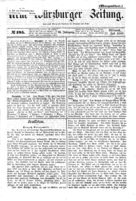 Neue Würzburger Zeitung Mittwoch 17. Juli 1867