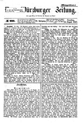 Neue Würzburger Zeitung Samstag 24. August 1867