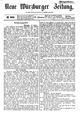 Neue Würzburger Zeitung Freitag 11. Oktober 1867