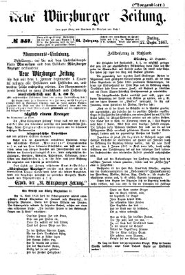 Neue Würzburger Zeitung Freitag 27. Dezember 1867
