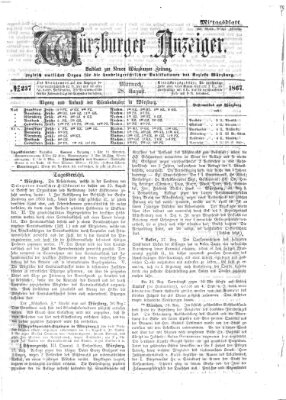 Würzburger Anzeiger (Neue Würzburger Zeitung) Mittwoch 28. August 1867
