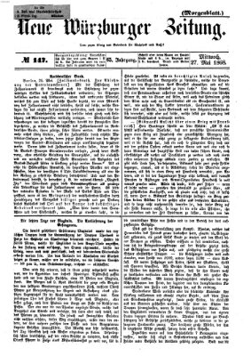 Neue Würzburger Zeitung Mittwoch 27. Mai 1868