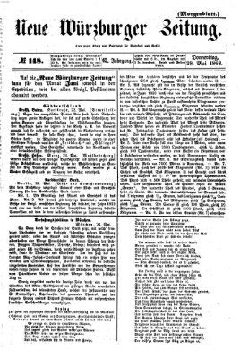 Neue Würzburger Zeitung Donnerstag 28. Mai 1868