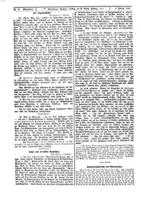 Würzburger Anzeiger (Neue Würzburger Zeitung) Samstag 8. Februar 1868