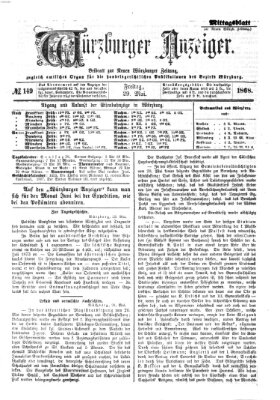 Würzburger Anzeiger (Neue Würzburger Zeitung) Freitag 29. Mai 1868
