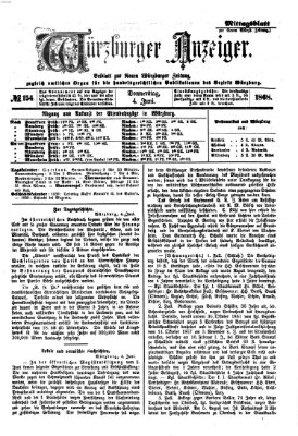 Würzburger Anzeiger (Neue Würzburger Zeitung) Donnerstag 4. Juni 1868