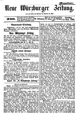 Neue Würzburger Zeitung Samstag 19. September 1868