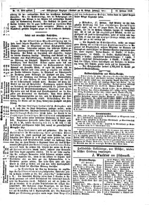 Würzburger Anzeiger (Neue Würzburger Zeitung) Donnerstag 18. Februar 1869