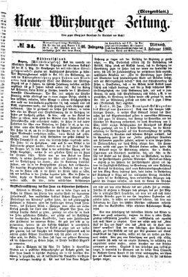 Neue Würzburger Zeitung Mittwoch 3. Februar 1869
