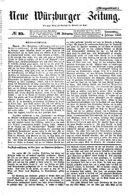 Neue Würzburger Zeitung Donnerstag 4. Februar 1869