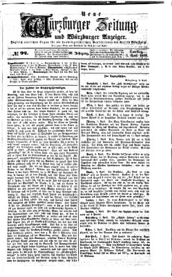 Neue Würzburger Zeitung und Würzburger Anzeiger (Neue Würzburger Zeitung) Samstag 3. April 1869