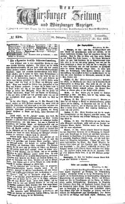 Neue Würzburger Zeitung und Würzburger Anzeiger (Neue Würzburger Zeitung) Donnerstag 20. Mai 1869