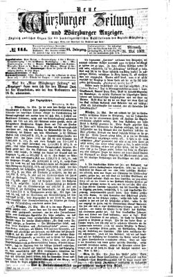 Neue Würzburger Zeitung und Würzburger Anzeiger (Neue Würzburger Zeitung) Mittwoch 26. Mai 1869