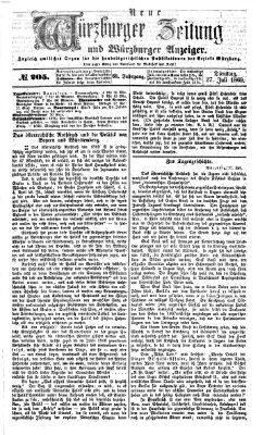 Neue Würzburger Zeitung und Würzburger Anzeiger (Neue Würzburger Zeitung) Dienstag 27. Juli 1869