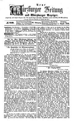 Neue Würzburger Zeitung und Würzburger Anzeiger (Neue Würzburger Zeitung) Sonntag 1. August 1869