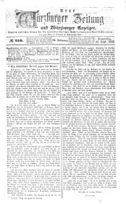 Neue Würzburger Zeitung und Würzburger Anzeiger (Neue Würzburger Zeitung) Donnerstag 16. September 1869