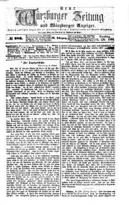 Neue Würzburger Zeitung und Würzburger Anzeiger (Neue Würzburger Zeitung) Samstag 16. Oktober 1869