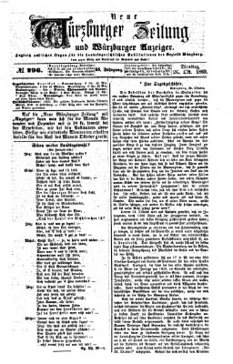 Neue Würzburger Zeitung und Würzburger Anzeiger (Neue Würzburger Zeitung) Dienstag 26. Oktober 1869