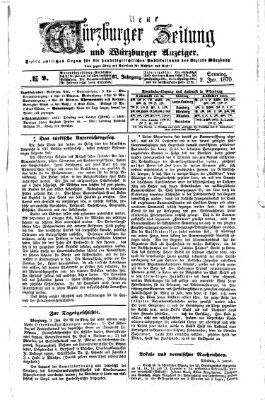 Neue Würzburger Zeitung und Würzburger Anzeiger (Neue Würzburger Zeitung) Sonntag 2. Januar 1870
