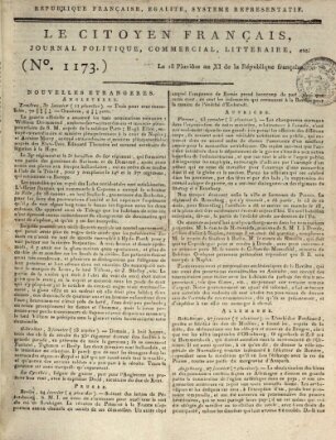 Le citoyen franc̜ais Montag 7. Februar 1803