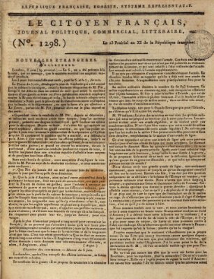 Le citoyen franc̜ais Sonntag 12. Juni 1803