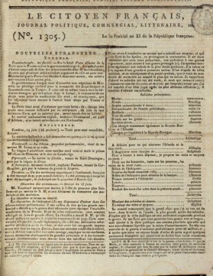 Le citoyen franc̜ais Sonntag 19. Juni 1803