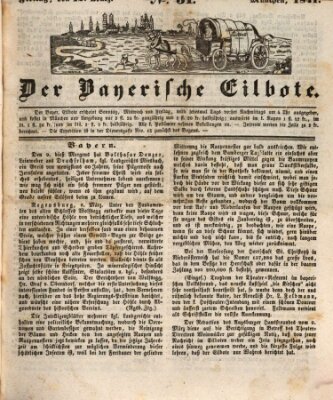 Baierscher Eilbote (Münchener Bote für Stadt und Land) Freitag 12. März 1841