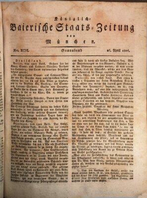 Königlich-Baierische Staats-Zeitung von München (Süddeutsche Presse)