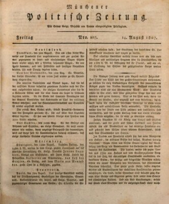 Münchener politische Zeitung (Süddeutsche Presse) Freitag 14. August 1807