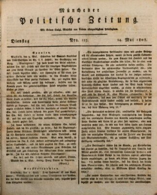 Münchener politische Zeitung (Süddeutsche Presse) Dienstag 24. Mai 1808